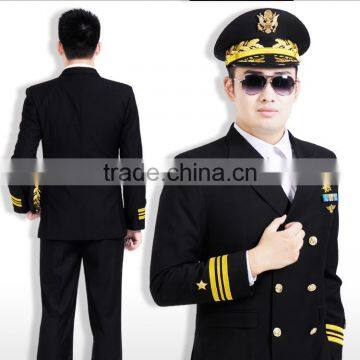 China OEM Suppliers Airport Work Men Pilot Uniforme Airline Uniform photo-2
