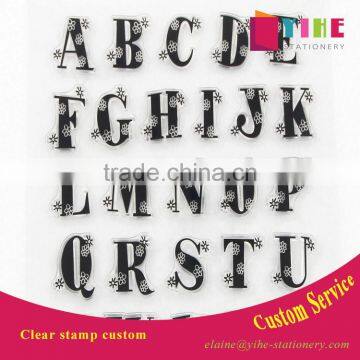 Alphabt rubber stamp DIY decoration stamp for kids