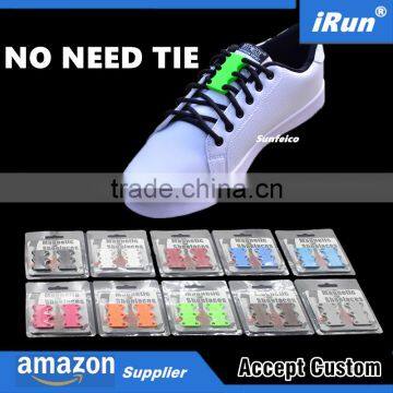 Custom Shoe Lace Locks Closures - NO TIE Shoelaces Lock Lace Buckles - Easy Shoe Laces Kids No Lace Shoes - 10 Colors