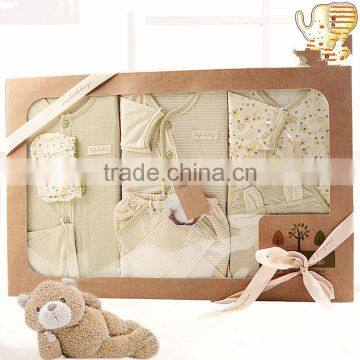 2017 Summer Newborn Organic Baby Clothes Cotton Soft Gift Set Wholesale photo-2