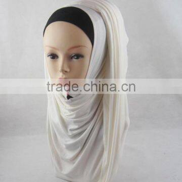 Muslim Lengthened Curling Scarf Korea Sweater Scarf Arabic Pure Color Scarf photo-5