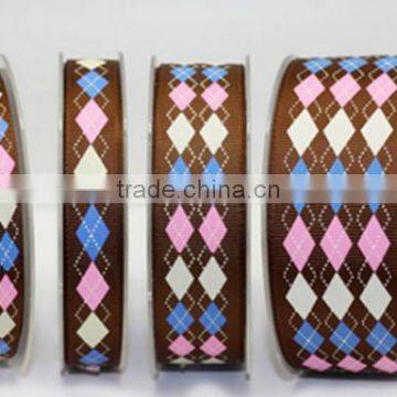 Hi-ana Ribbon 193 Lattice Printed Ribbon Princess Grosgrain Ribbon Printed Grosgrain Ribbon photo-2