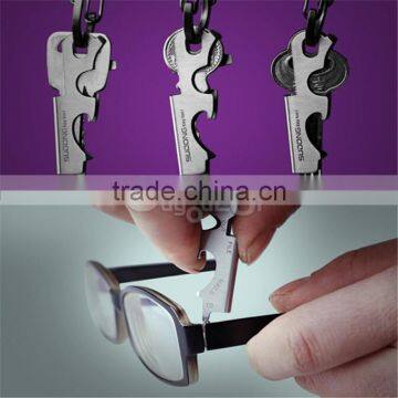 2016 New Arrival 8 In 1 Stainless Key Ring Hanging Buckle Multifunctional Tool Outdoor Survive Hot Sale photo-5