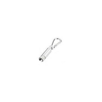 Plastic torch mini white led flashlight keychain for Promotional gifts, Ornaments