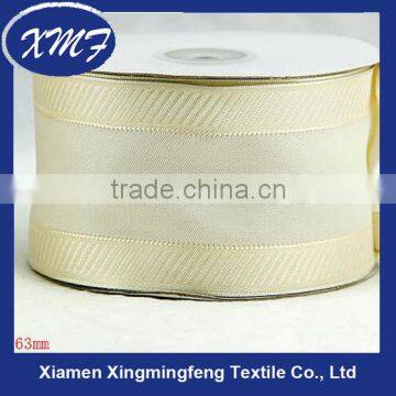 wide golden metallic ribbon