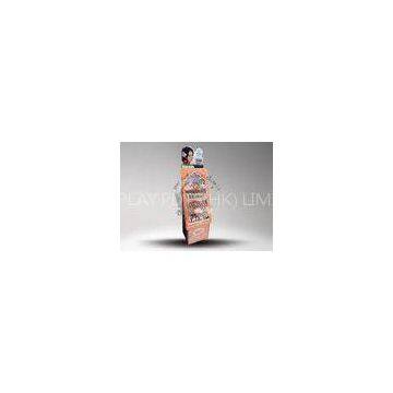 Corrugated Paper Cardboard Advertising Displays / Cleaning Facial Cleanser Display