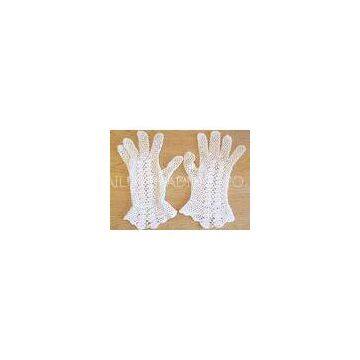 Vintage Style Crochet Accessories / Cotton Crochet Bridal Gloves For Wedding