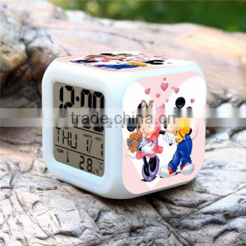 Wholesale Digital clock, Mickey LED alarm clock, Minnie clock for kids