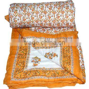 Indian Cotton Quilt | Soft Cotton Filled Jaipuri Quilts Online