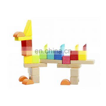 High Quality Montessori Toys Wooden Animal Block Solid Wooden With Hot Selling