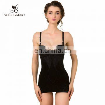 Double Powernet Material Black Women Waist Shaping faja latex waist cincher brazilian body shaperbody shaper girdle