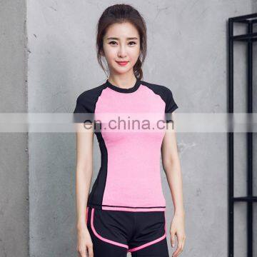 Hot Sale Thin Slim Fit Cheap Price Women Active Wear T-shirt