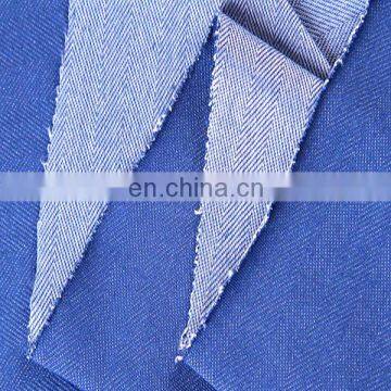 Cotton Polyester Stretch Denim Indigo Blue Denim With 10oz Denim Fabric Stock photo-5