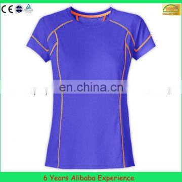 womens polyester dry fit running t shirt, promotion t-shirt, sport t shirt OEM(6 Years  Experience)