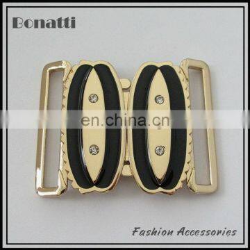 fashion buckle for belt rhinestone golden buckle