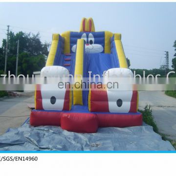 giant inflatable rabbit slide for sale / inflatable slide with double lane