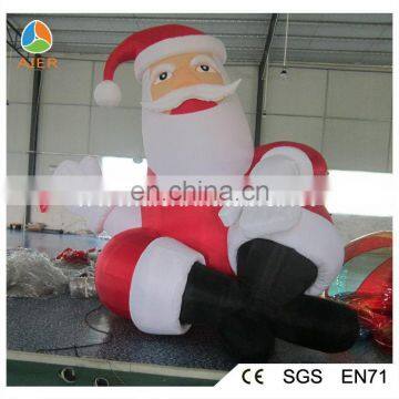 Hello New Year decoration inflatable santa