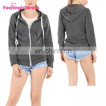 Latest Design Autumn Grey Long Sleeve Streetwear Oversized Hoodie Custom