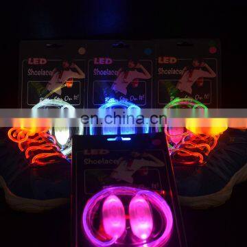 PU material led flashing shoelace for night party