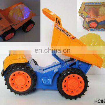 Musical flashing toy truck