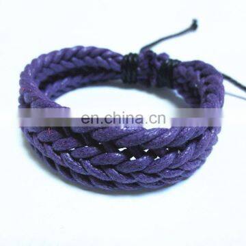 leather bracelet hand crafted braided leather bracelet