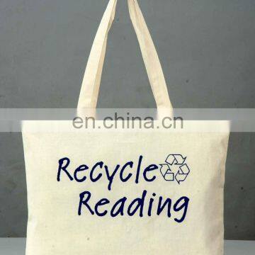 Factory Directly! Eco-friendly recyclable cotton canvas students carry tote bag