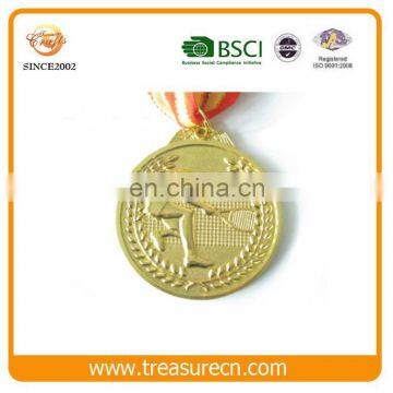 Good Price 50mm Metal Medal With Tennis Logo Engraved