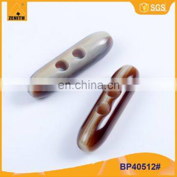 Fashion Fancy Imitation Buffalo Horn Shaped Decorative Resin Button for Coat BP40512