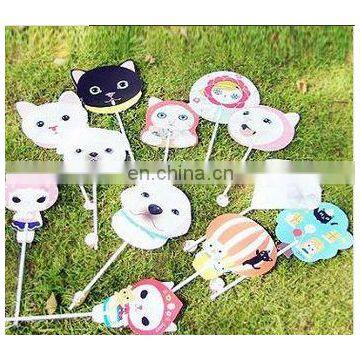 Cute shape plastic hand PP fan