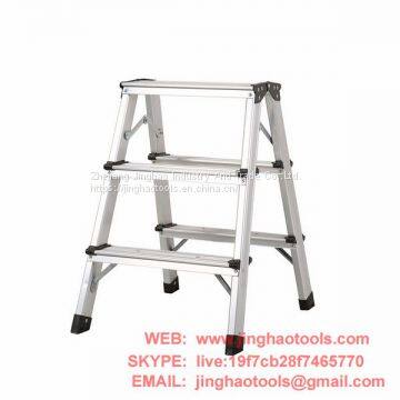 Aluminum double sided ladder 3 steps