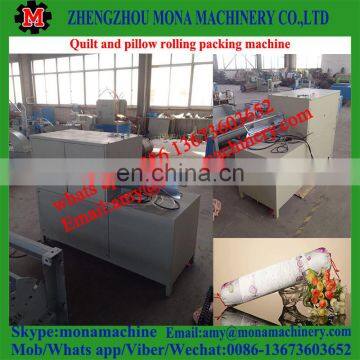 Good Reputation Supplying Pillow Coiling Rolling Packing Machine/ Blanket Packing Coiling Machine With Good Price photo-5