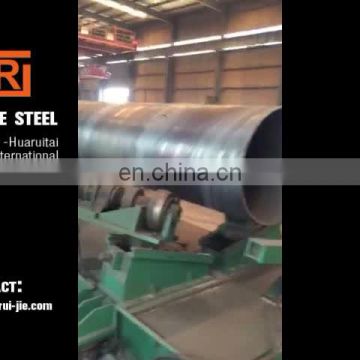 Black carbon steel spiral steel pipe for Oil and Gas