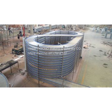 Bread Hamburger Toast Spiral Cooling Tower Ambient Cooling Conveyor