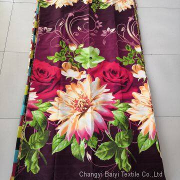 235cm width 100 microfiber 120gsm disperse printed polyester fabric