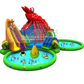 Large Aqua Park Amusement Inflatable water Slide