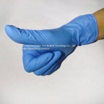 Wholesale Blue Powder Free Non-Medical Nitrile Gloves With High Quality Disposable NItrile Gloves photo-3