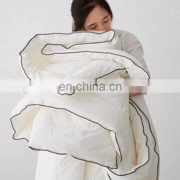 RAWHOUSE Beige Color Cotton Duvet Inner Feather Fabric Quilt Duvet Insert photo-2