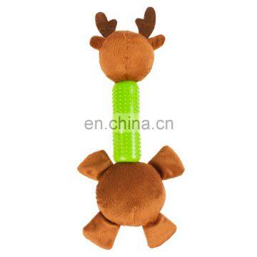 Wholesale Unique Oem Custom Cute Stuffed Deer Shape Squeaky Pet Dog Plush Toy photo-2