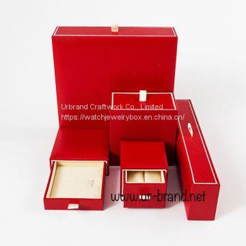 Red Set Jewelry Box Creative Necklace Ring Earring Jewelry Box Can be Customized photo-2