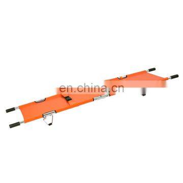 Emergency durable aluminum alloy folding stretcher YXH-1F1B