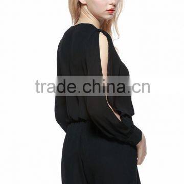 Contemporary Sexy Deep V-Neck Chiffon Jumpsuit for Women photo-4
