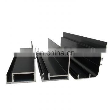 Shengxin Black Powder Coated Aluminium Extrusion Profiles for Windows and Doors Aluminium Profiles for Furniture photo-2