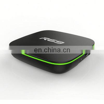 Fast shipping android 8.1 tv box software download set top box R69 1/8gb 2/16gb Smart tv box from Kingsway manufacturer