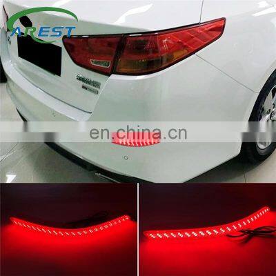 Carest 2PCS LED Reflector For kia Optima K5 2014 2015 Car Tail Light Rear Bumper Light Fog Lamp Brake Light Turn Signal