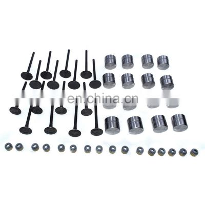 Intake &Exhaust Valve Kit W/ Valve Stem Seals &Lifters For Hyundai Kia Rio 1.6L