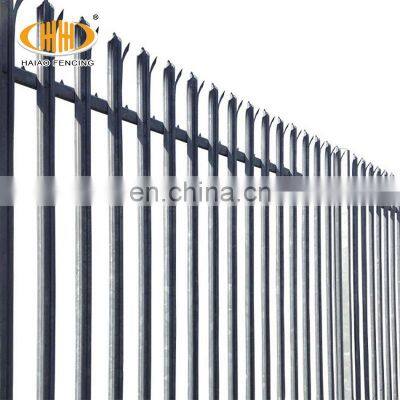 Factory supply garden security colorful palisade fence