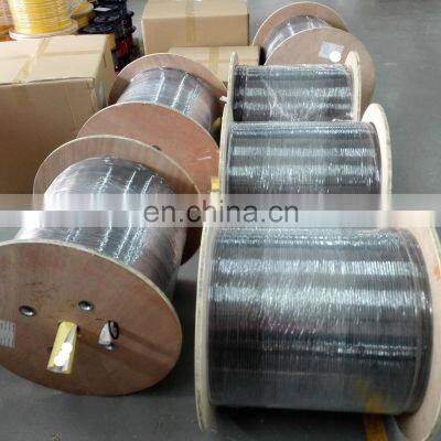 1core G657A Single Mode Outdoor Black LSZH Drop Cable 0verhead FTTH Drop Cable Kabel Dropcore 1 Core photo-5