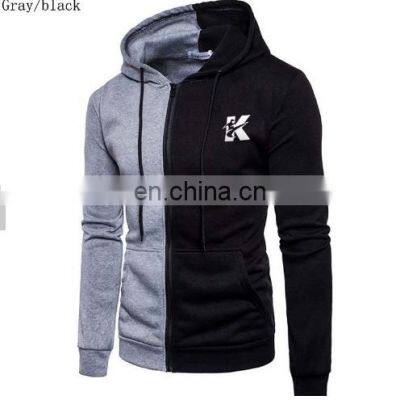 Wholesale bespoke workwear men's sweaters spring and fall hooded long-sleeved Zippers casual outdoor sports windbreak sportswear