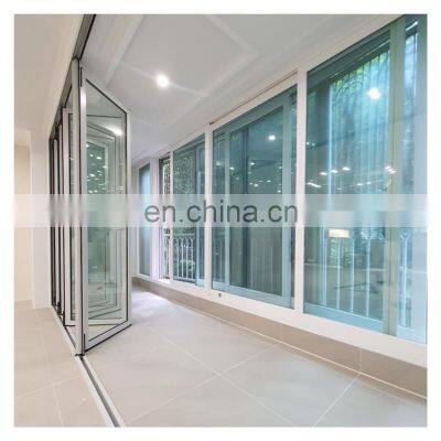 Cheap Pvc Aluminum Glass Bifold Passive Window Door