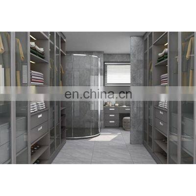 AU Mirrored Wardrobe Sliding Door Walk In Closet For Bedroom Furniture Set